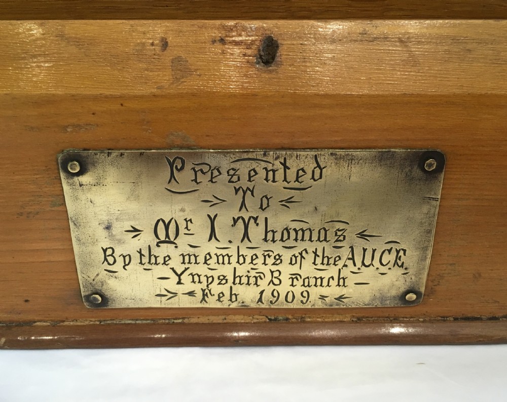 Antique Edwardian Oak Desktop Stationery Cabinet View VI