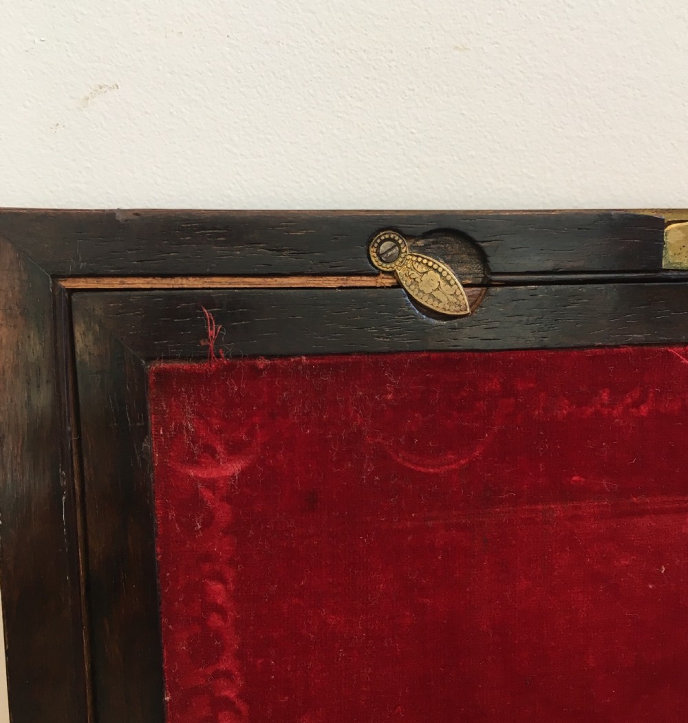 Antique Victorian Rosewood and Oak Writing Slope View IV