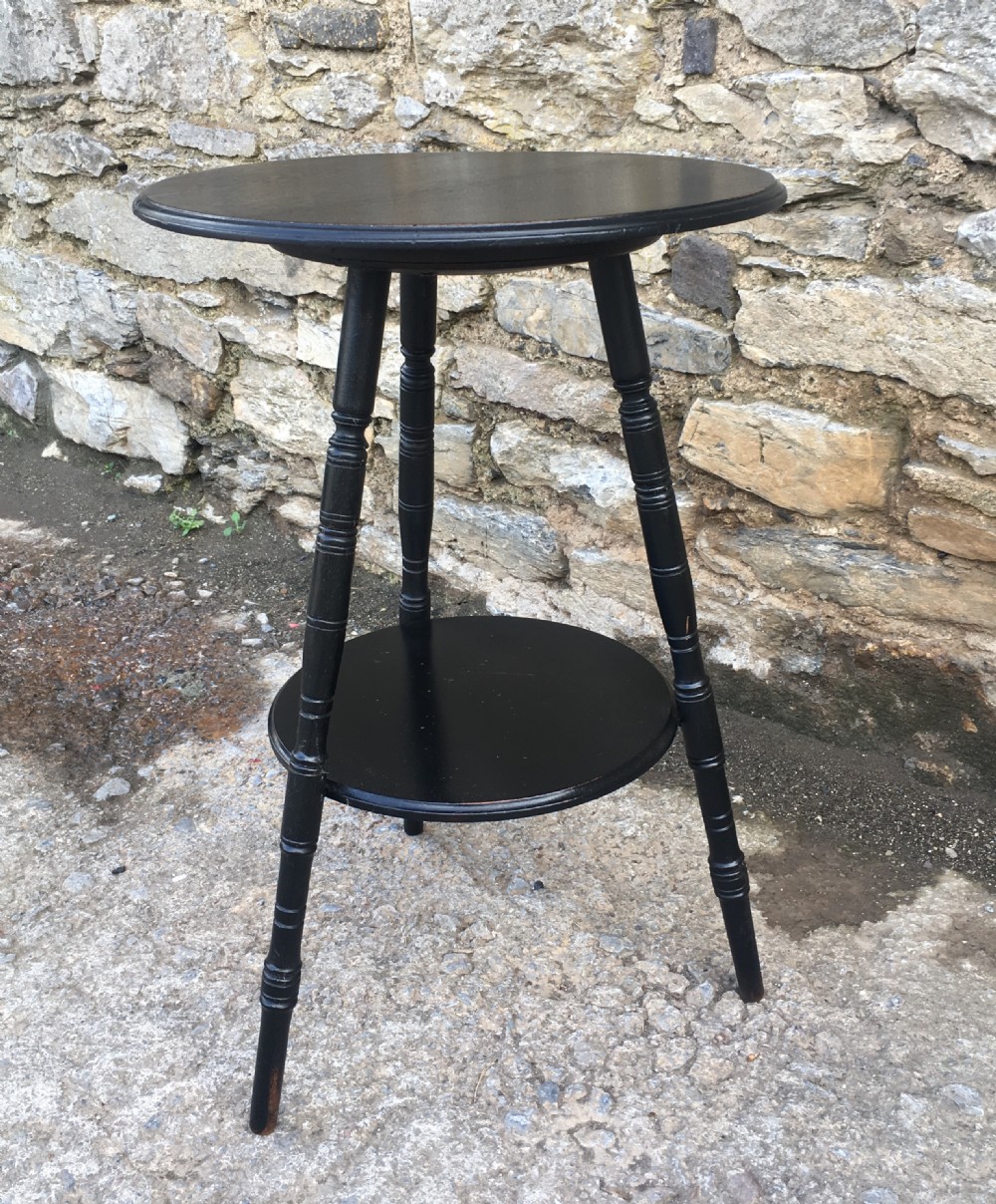 Small Antique Ebonised Gypsy Table  View III