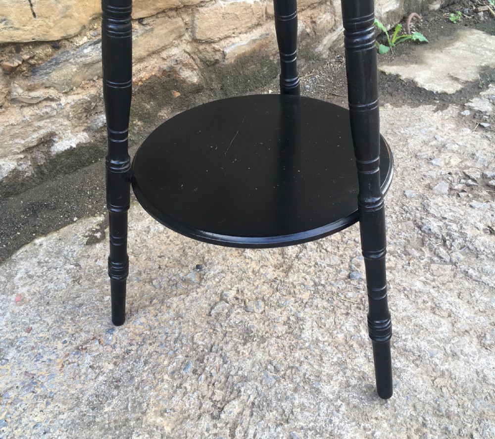 Small Antique Ebonised Gypsy Table  View VI