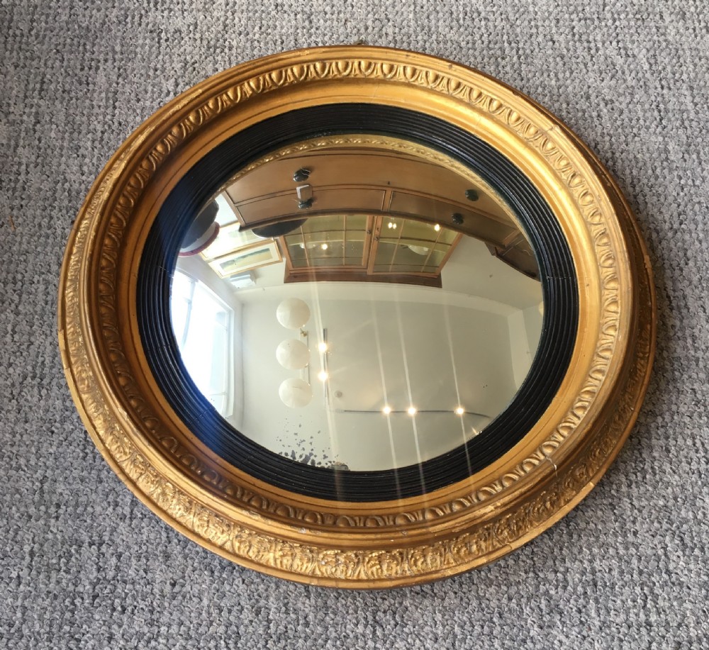 Antique Regency Convex Mirror 