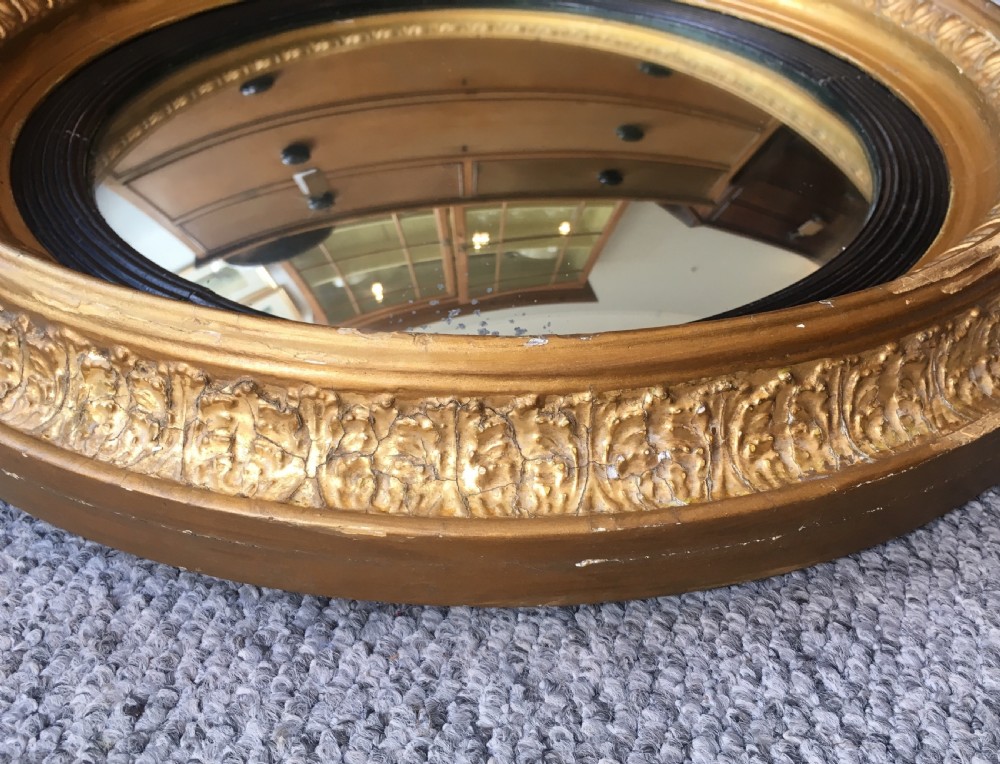 Antique Regency Convex Mirror  View III