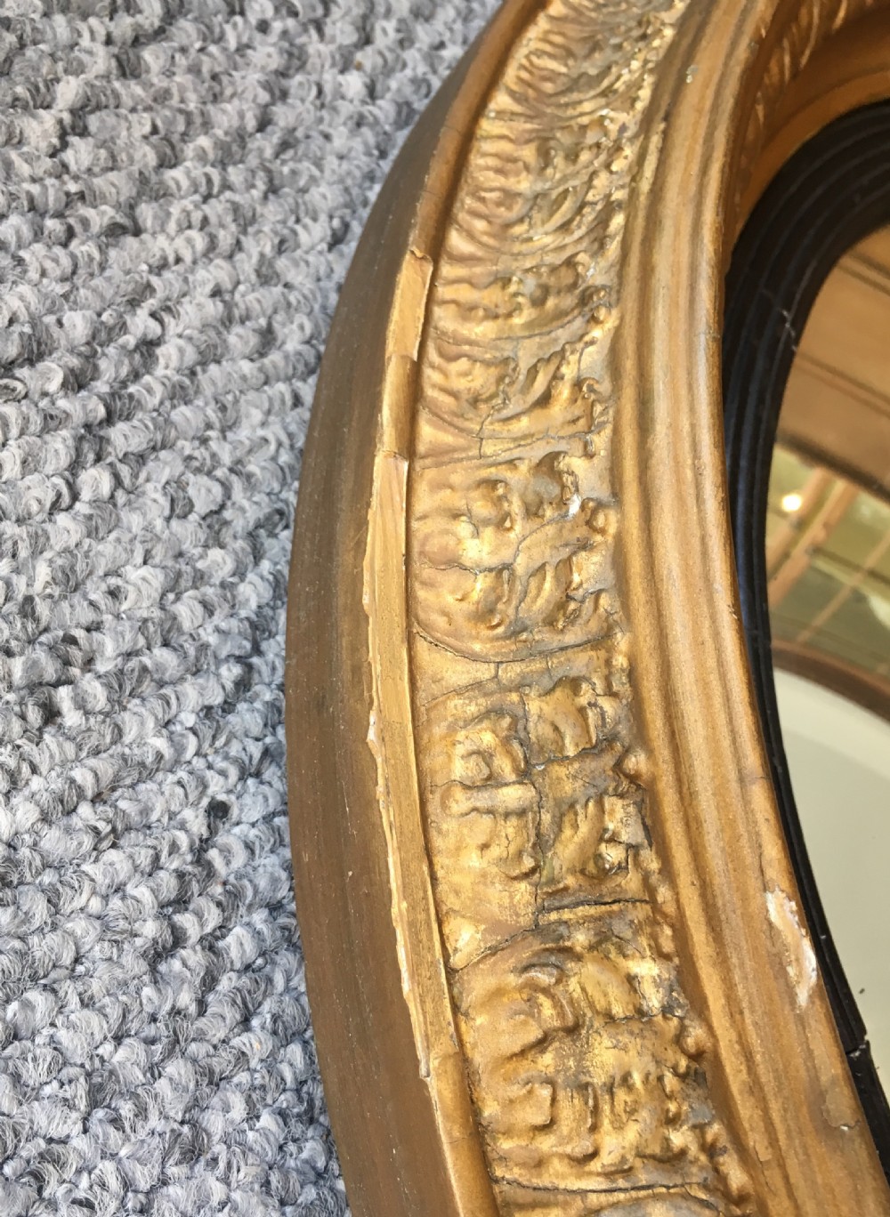 Antique Regency Convex Mirror  View V