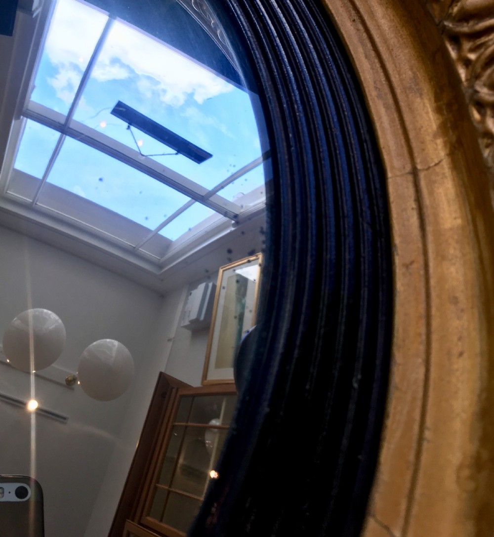 Antique Regency Convex Mirror  View VI