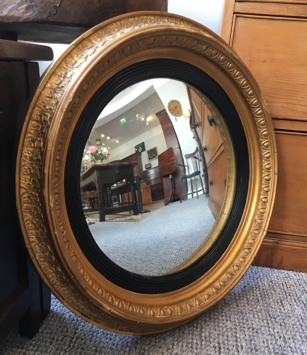 Antique Regency Convex Mirror  View IX