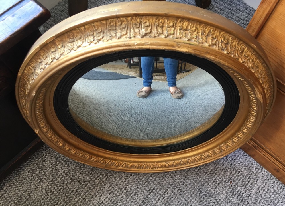 Antique Regency Convex Mirror  View XI