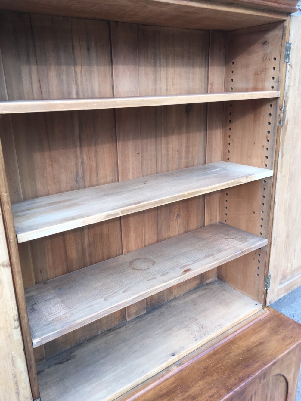 Antique Victorian Pine Shelved Cupboard View III