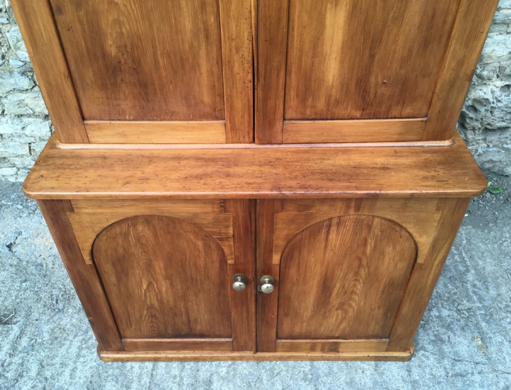 Antique Victorian Pine Shelved Cupboard View X