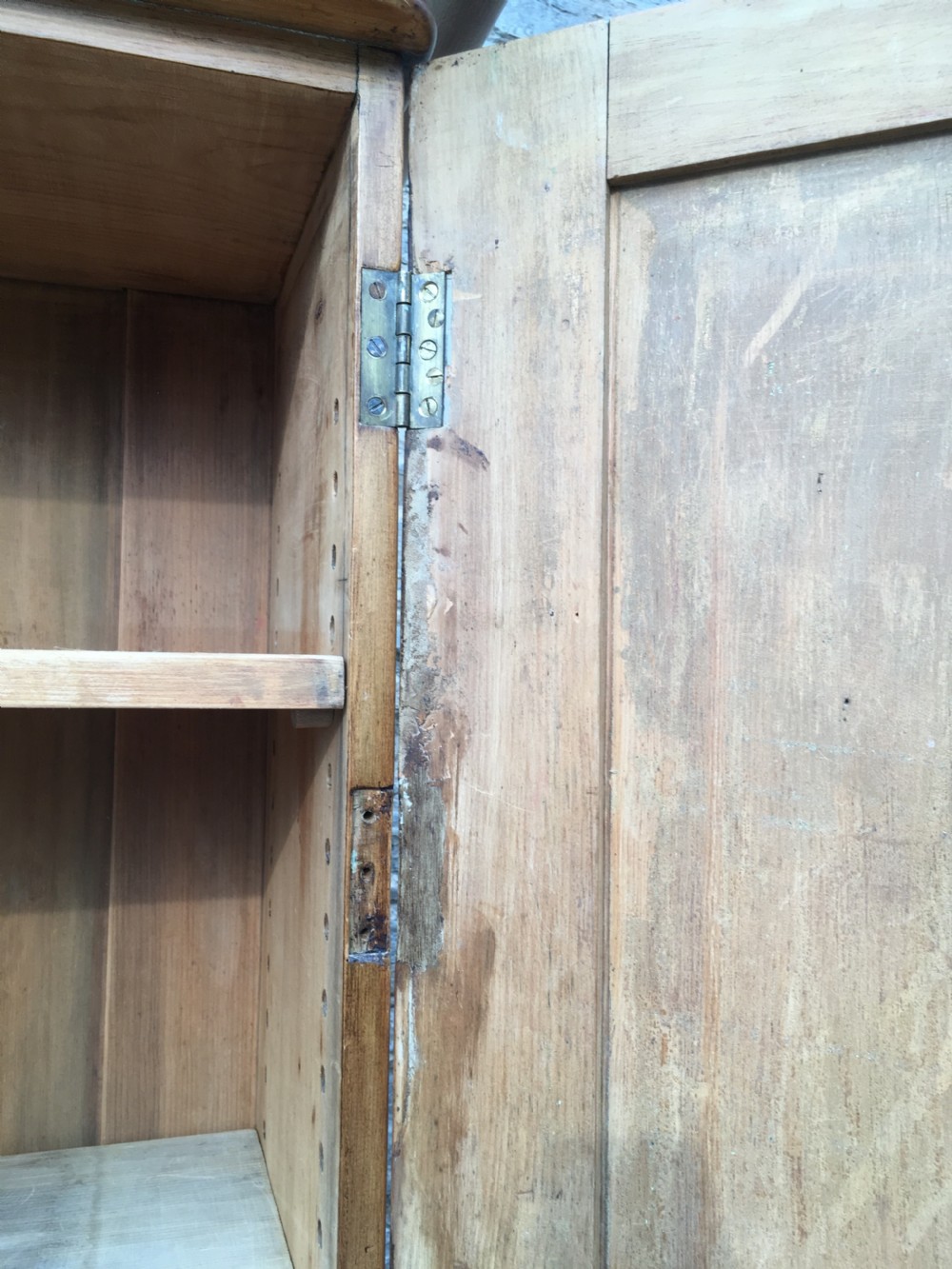 Antique Victorian Pine Shelved Cupboard View XIII