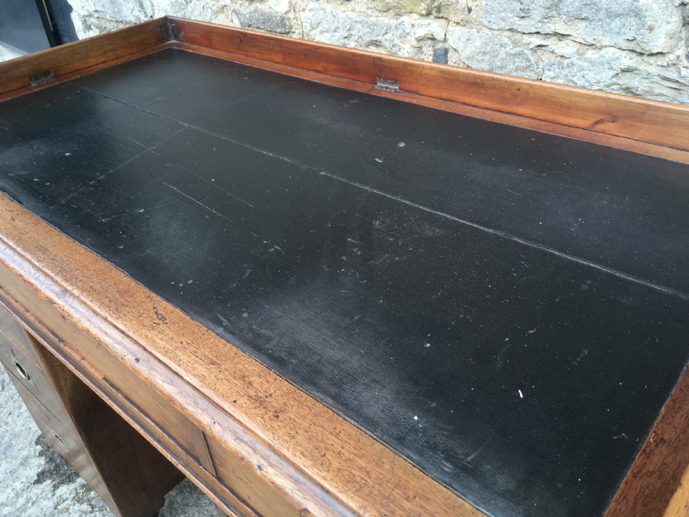 Antique Mahogany Military Campaign Desk View XVI