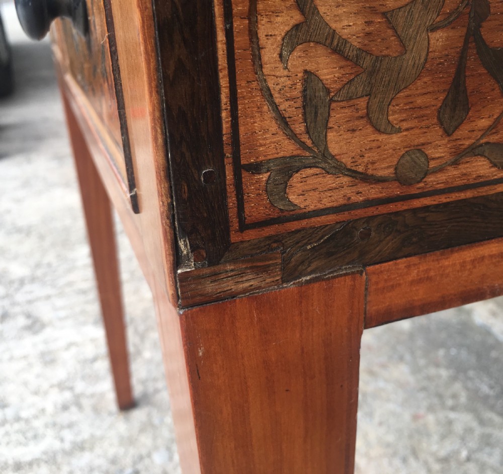 Antique Continental Marquetry Cabinet on Stand  View XVIII