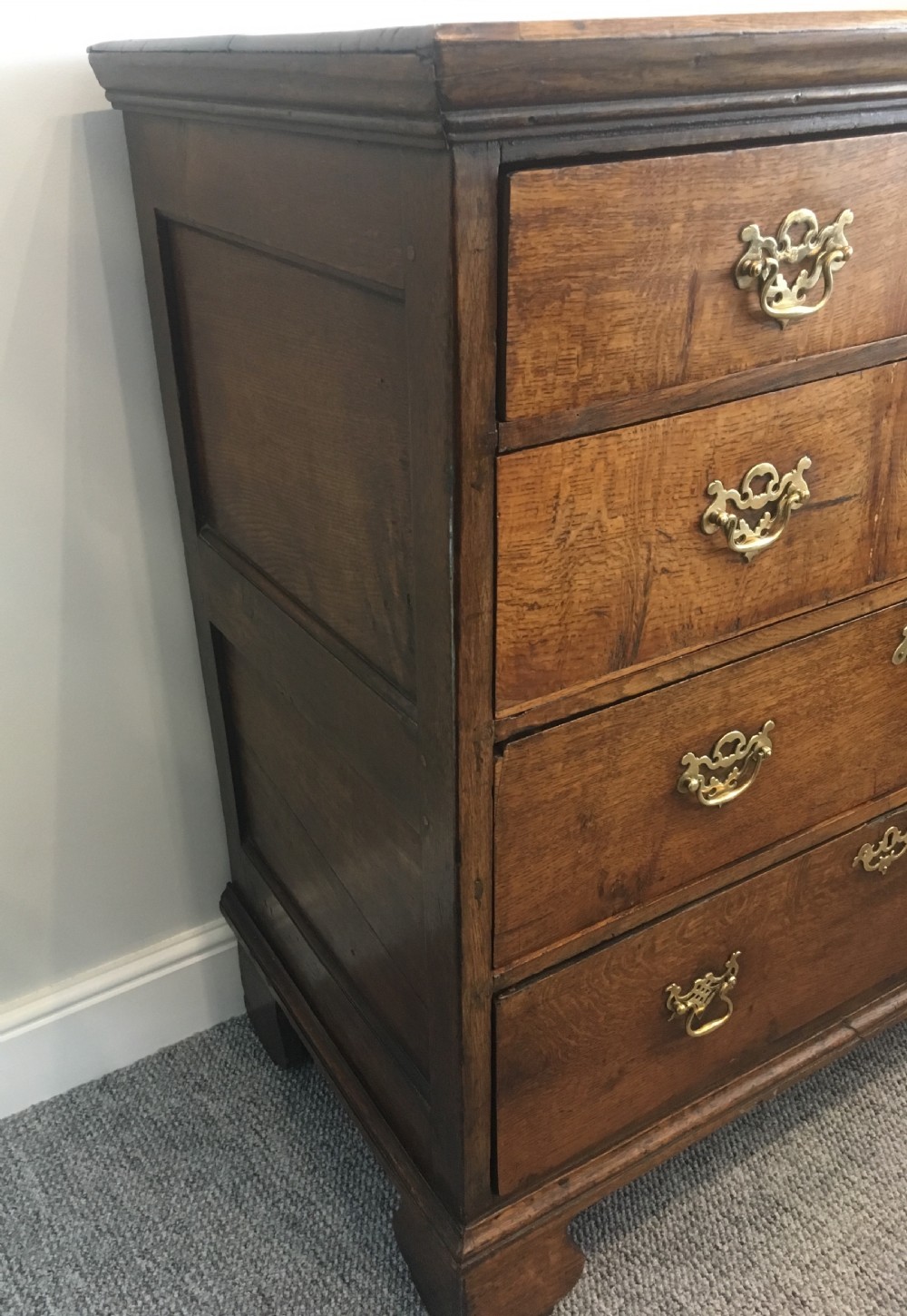 Antique 18th Century Oak Chest of Drawers View V