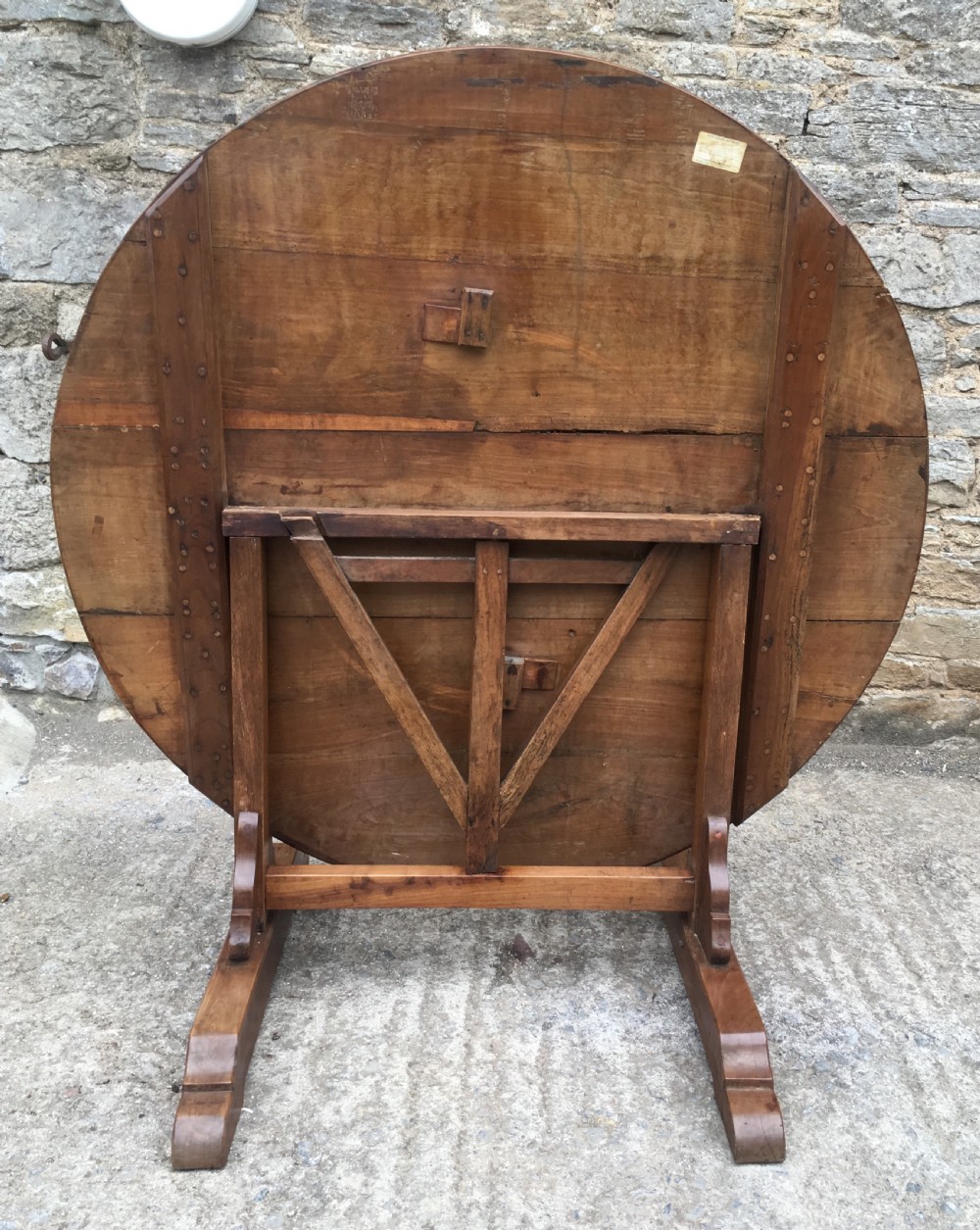 Large Antique French Fruitwood Vendange Table View XV