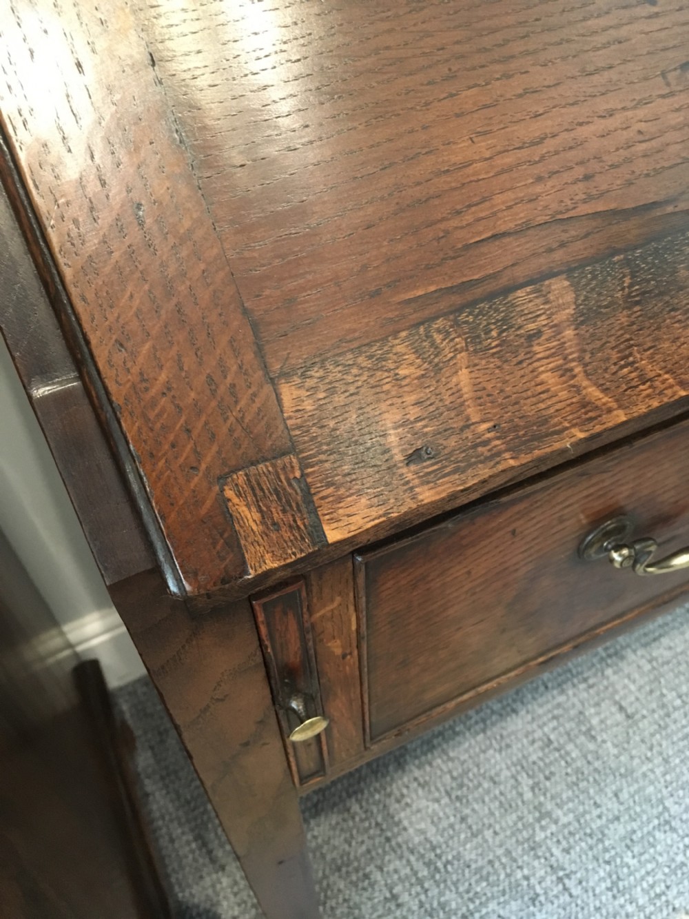 Georgian Country Oak Bureau View X