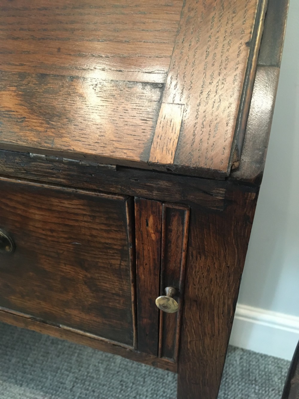 Georgian Country Oak Bureau View XI