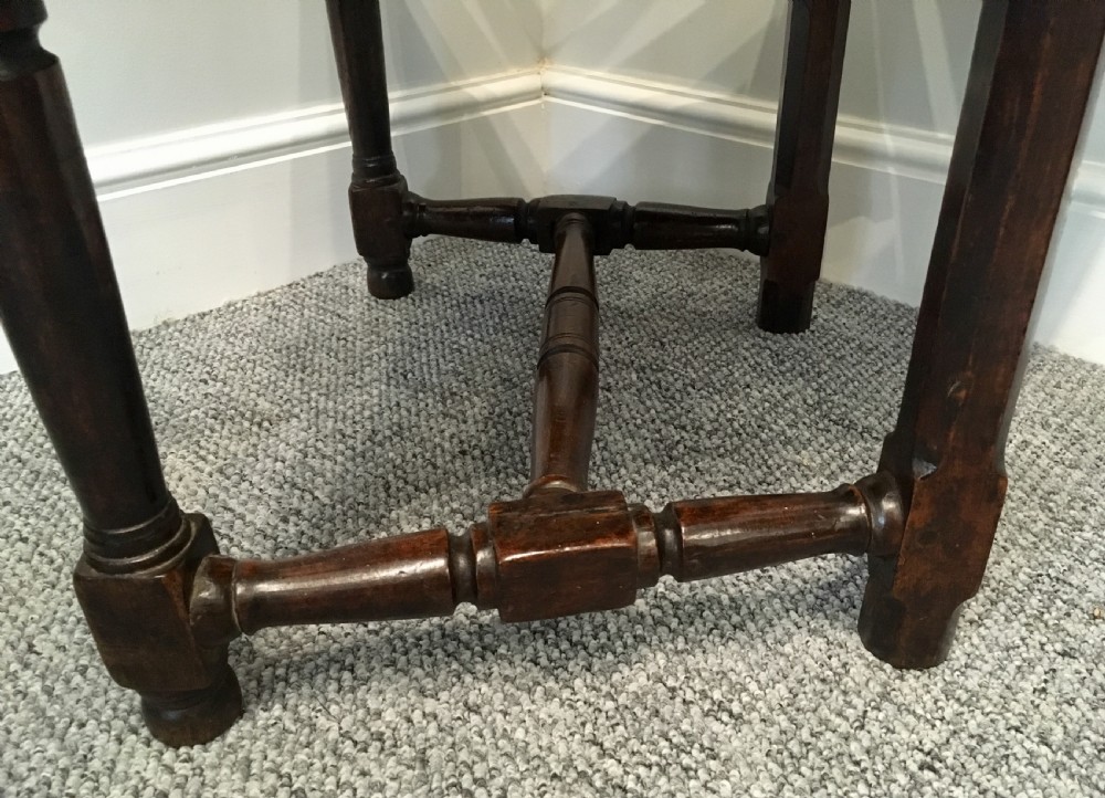 Antique Oak Panel Back Armchair View XI