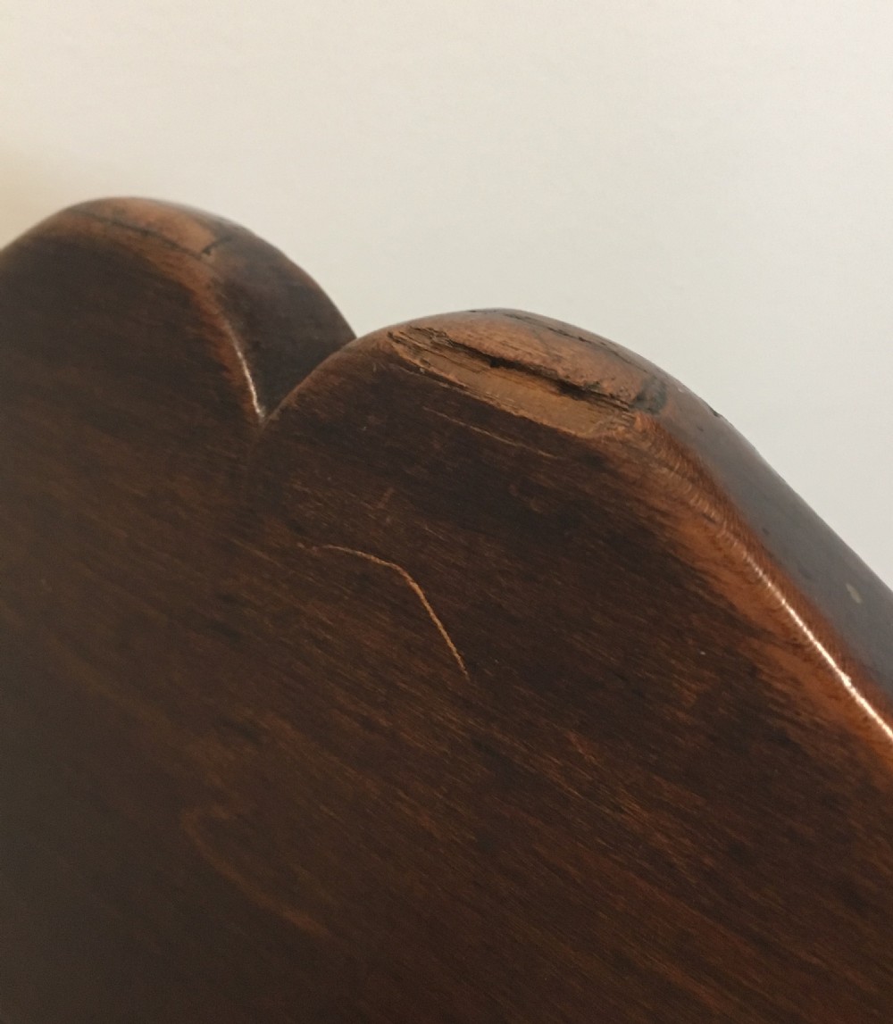 Antique Oak Panel Back Armchair View XII