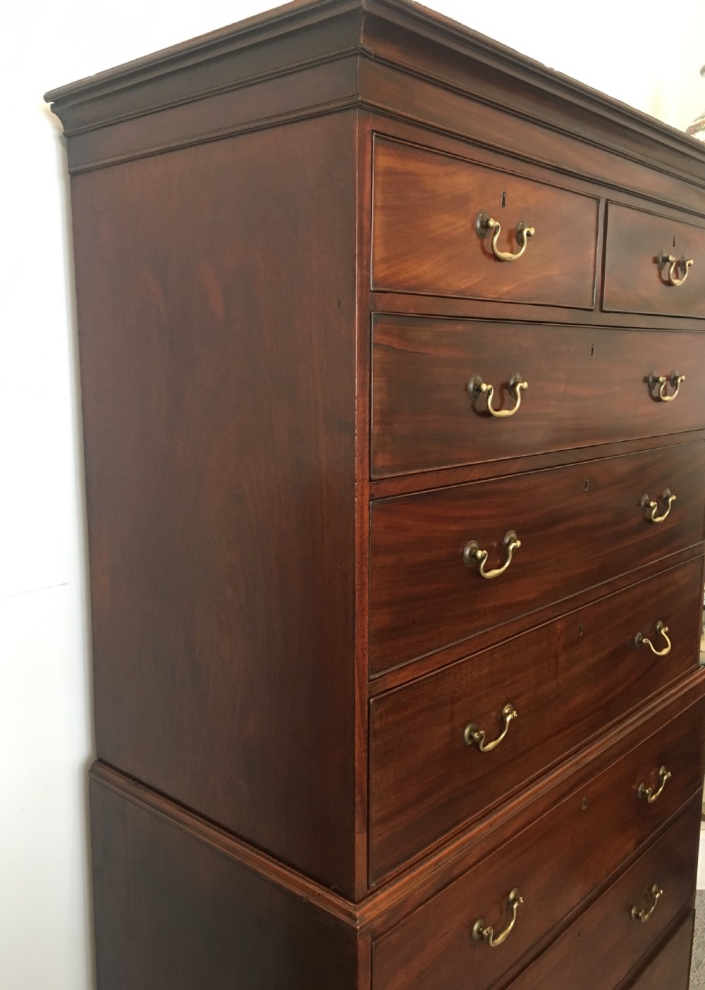 Antique Georgian Mahogany Tallboy Chest on Chest View III