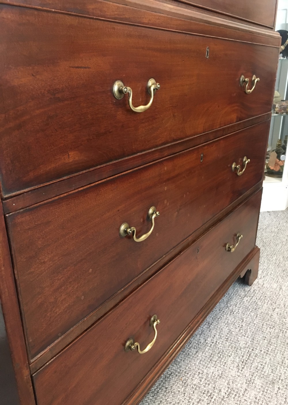 Antique Georgian Mahogany Tallboy Chest on Chest View VII