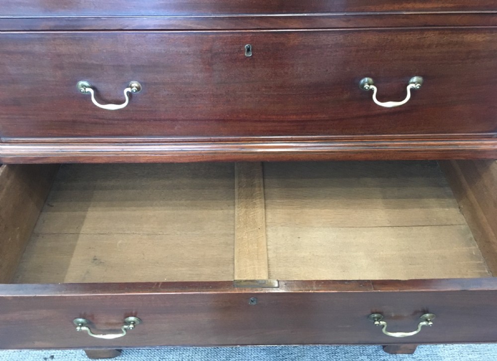 Antique Georgian Mahogany Tallboy Chest on Chest View VIII