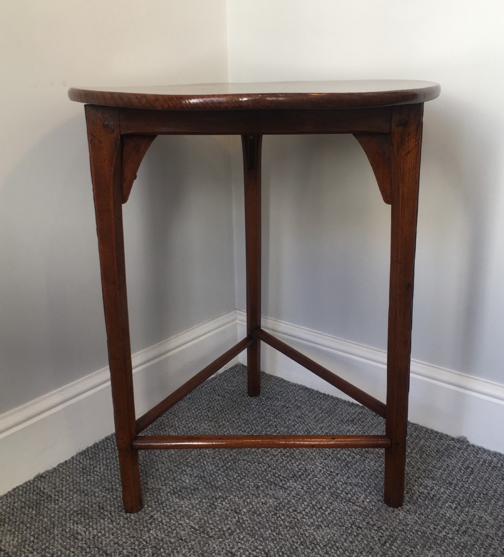 Antique 19th Century Elm Cricket Table  View III