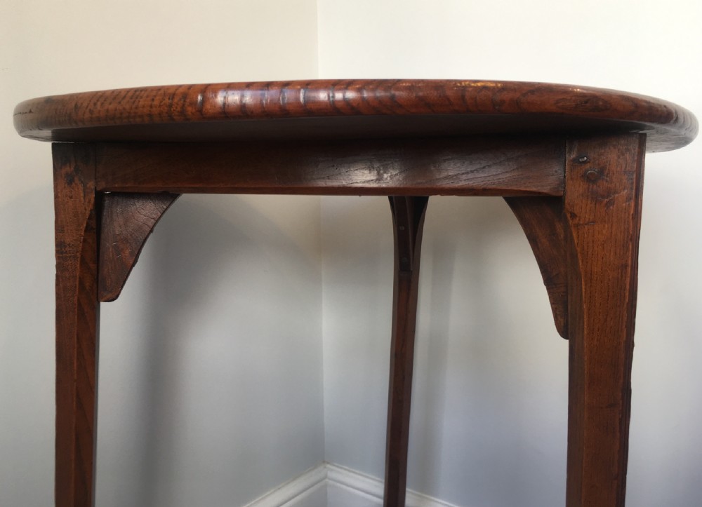 Antique 19th Century Elm Cricket Table  View IX