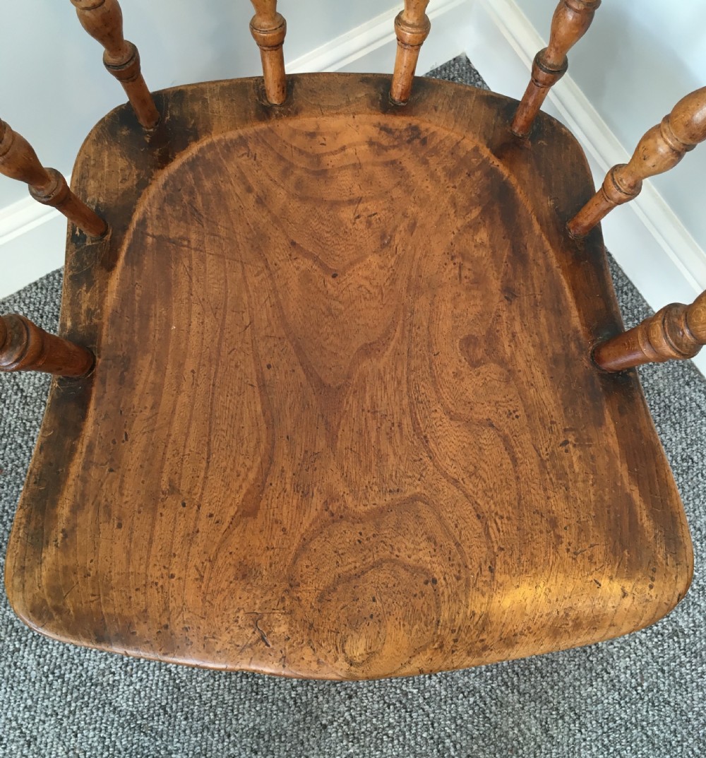 Good Quality Antique Smokers Bow Armchair View IX