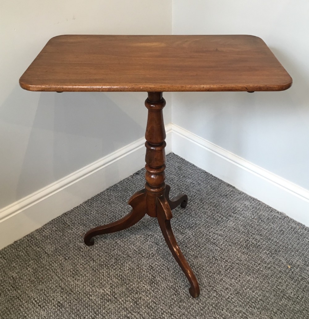 Antique Regency Mahogany Tilt Top Wine Table 
