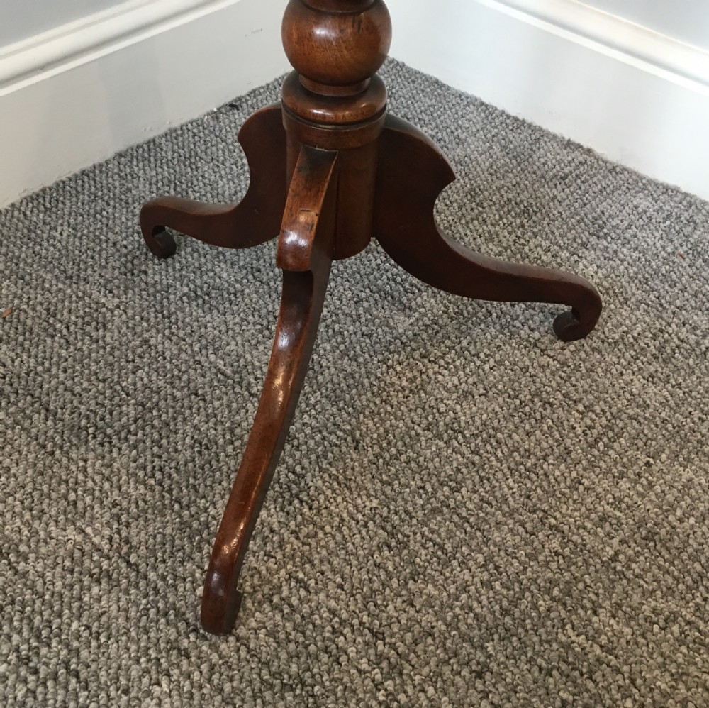 Antique Regency Mahogany Tilt Top Wine Table  View IV