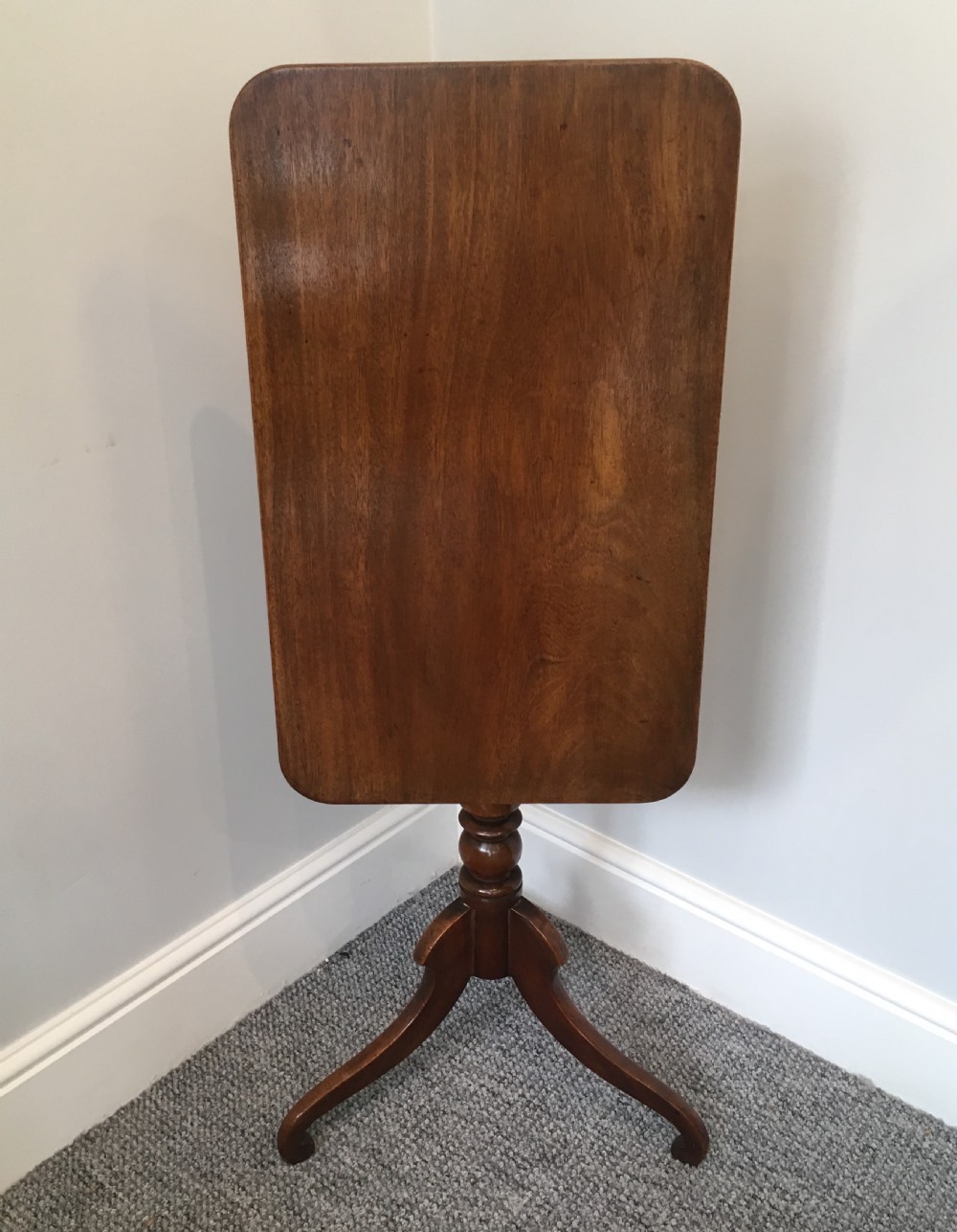 Antique Regency Mahogany Tilt Top Wine Table  View VII