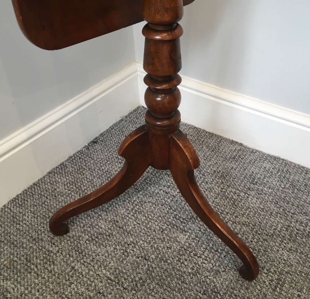 Antique Regency Mahogany Tilt Top Wine Table  View X