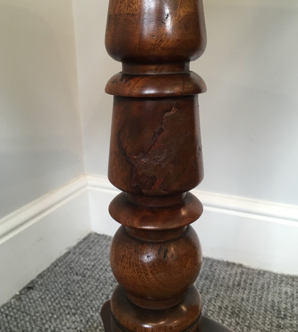 Antique Regency Mahogany Tilt Top Wine Table  View XI
