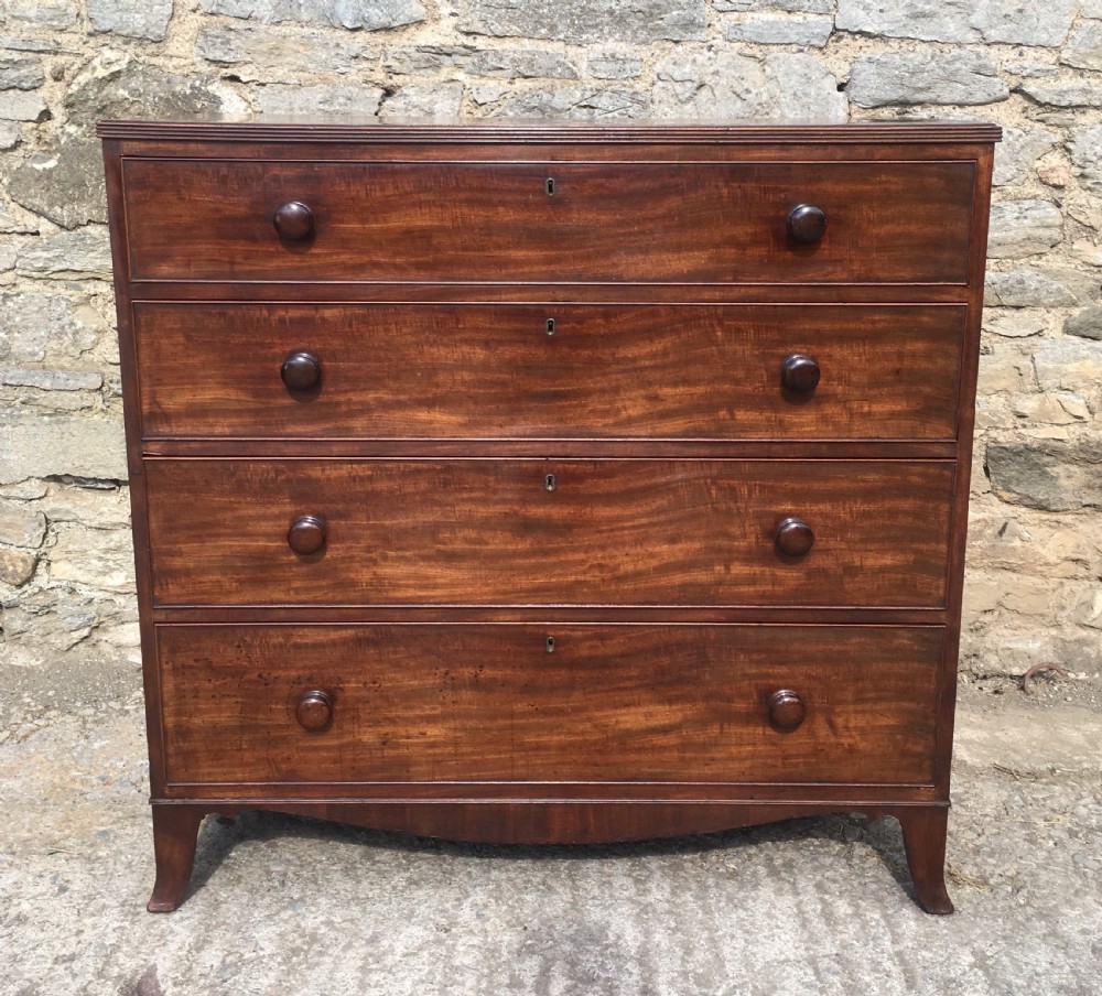 Antique Regency Mahogany Chest of Drawers View II