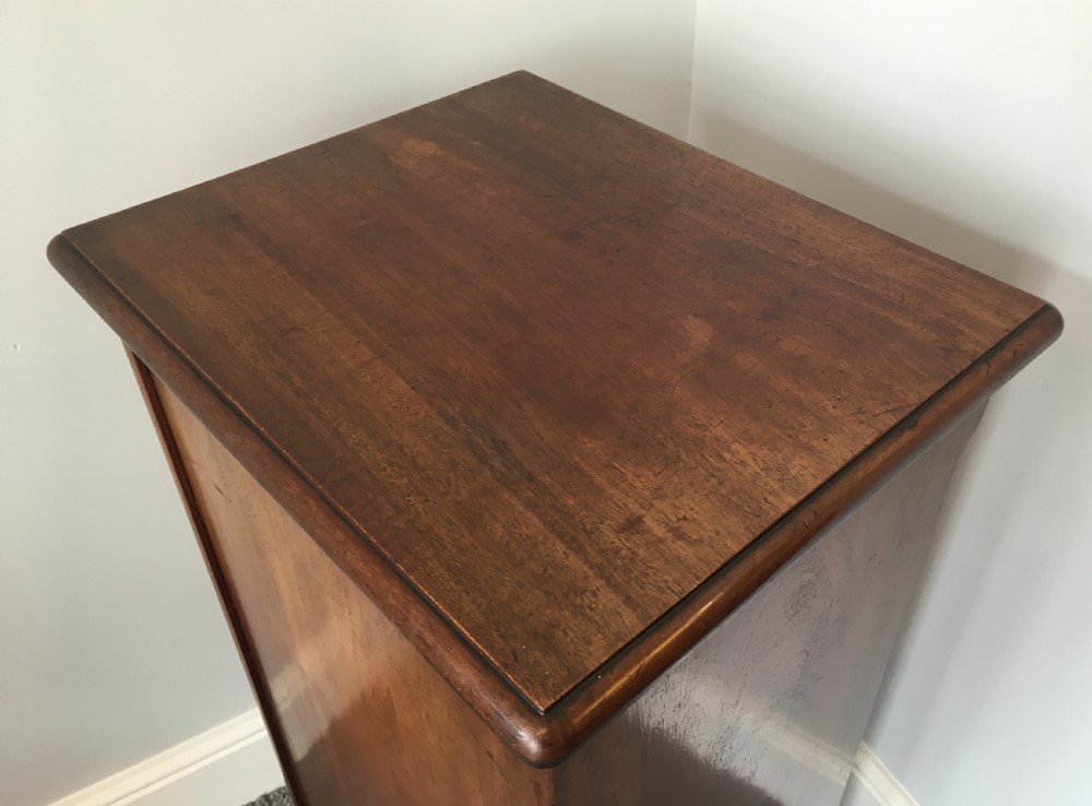 Antique Mahogany Tambour Fronted Filing Cabinet View VII