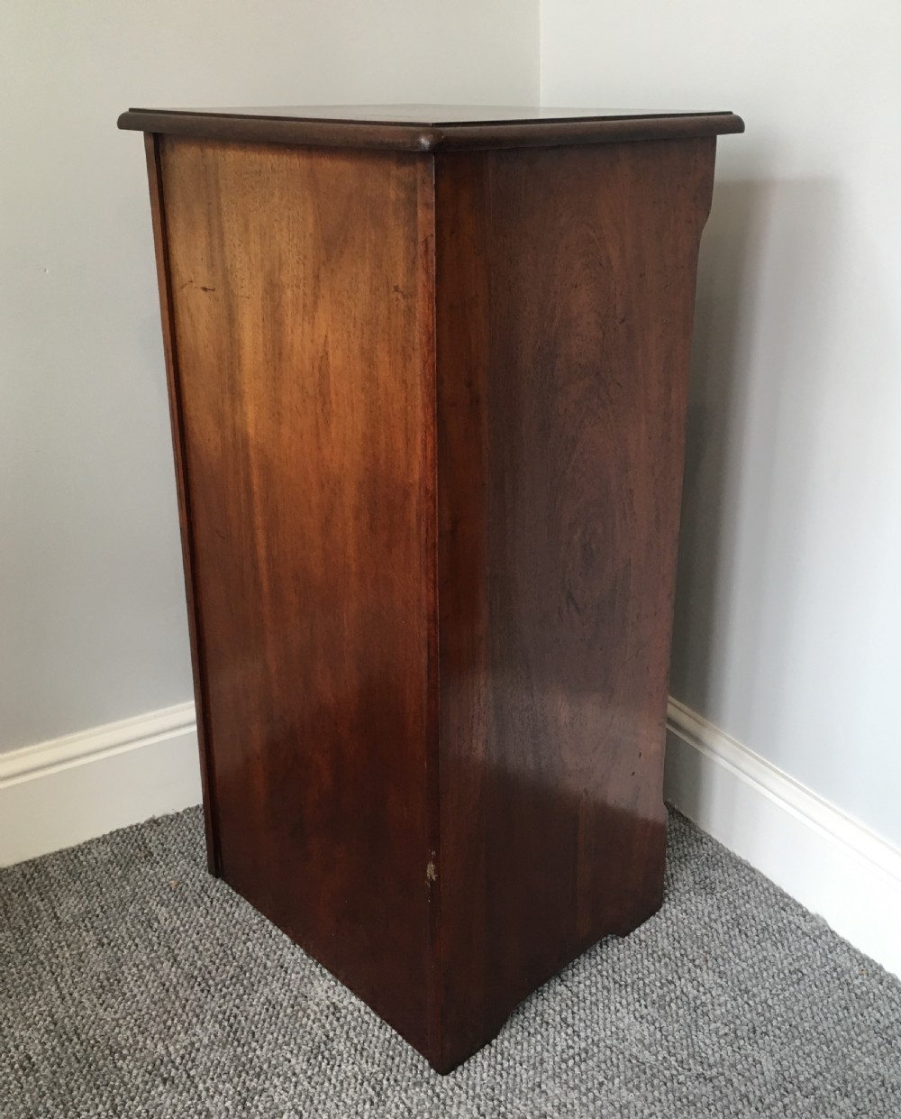 Antique Mahogany Tambour Fronted Filing Cabinet View X