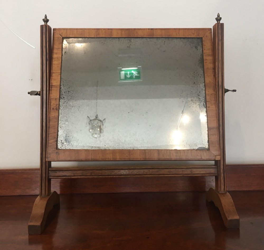 Antique Regency Mahogany Swing Dressing Mirror View III
