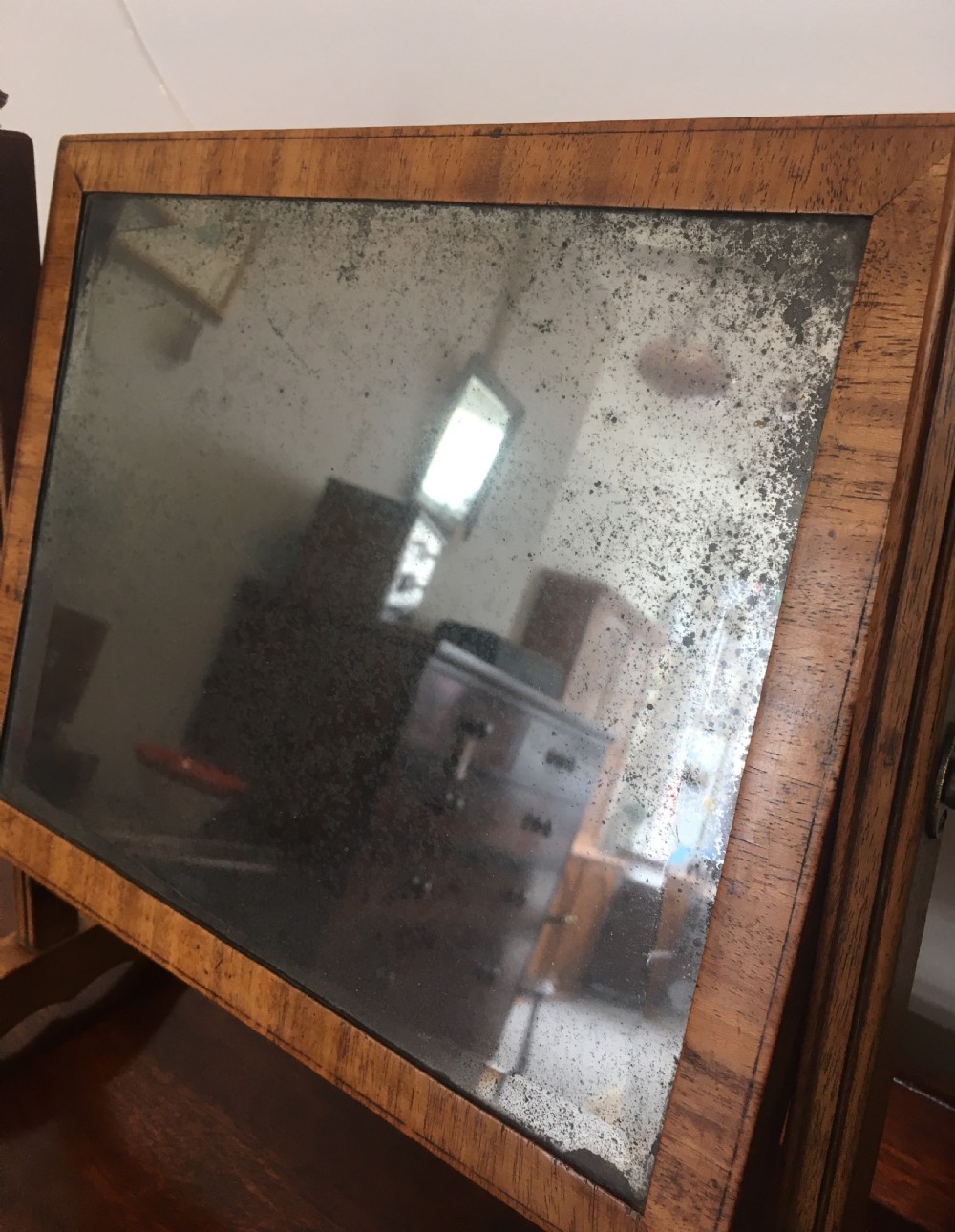 Antique Regency Mahogany Swing Dressing Mirror View V