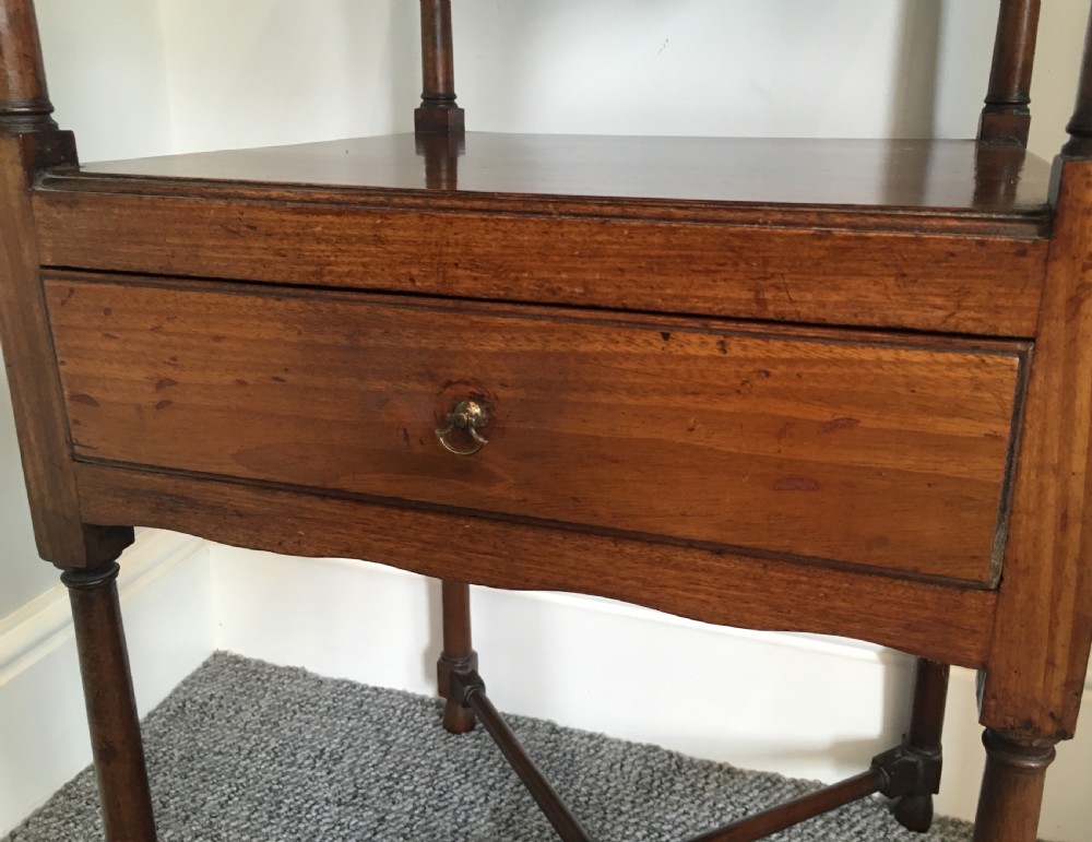 Antique Victorian Mahogany Two Tier Stand  View IX