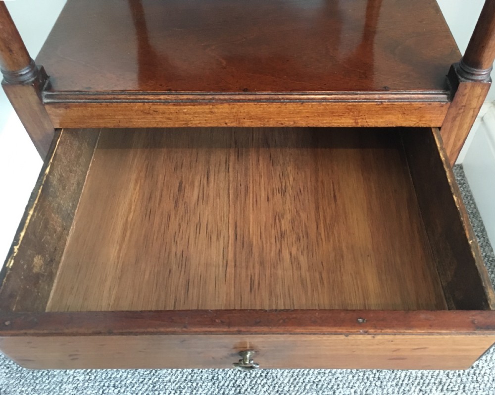Antique Victorian Mahogany Two Tier Stand  View X