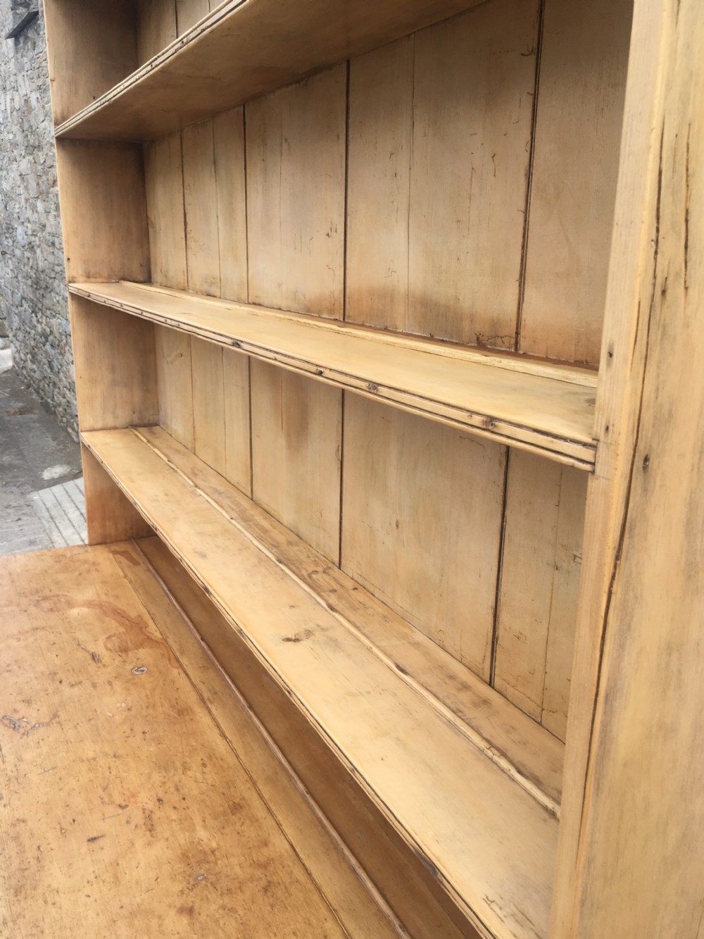 Huge Antique Georgian Stripped Pine Westcountry Dresser View XV