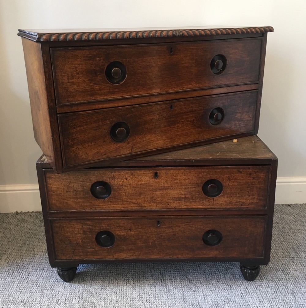Small Anglo Indian Teak Campaign Chest of Drawers View III