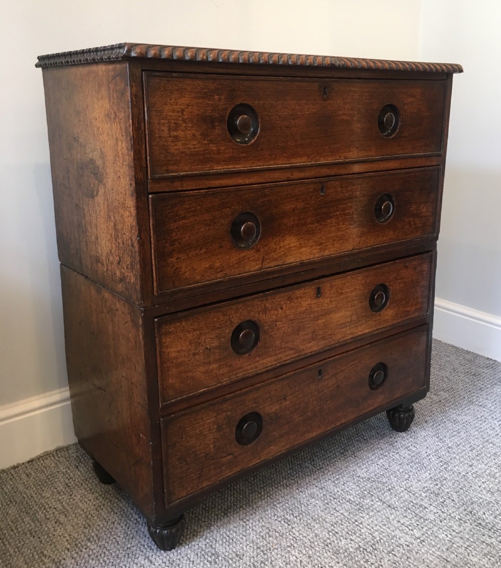 Small Anglo Indian Teak Campaign Chest of Drawers View IV