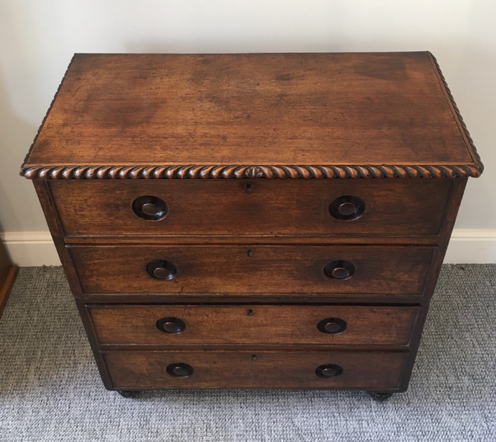 Small Anglo Indian Teak Campaign Chest of Drawers View VII
