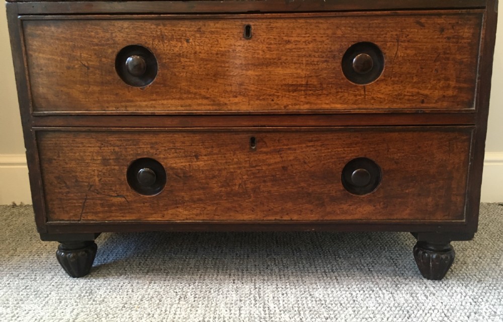 Small Anglo Indian Teak Campaign Chest of Drawers View X