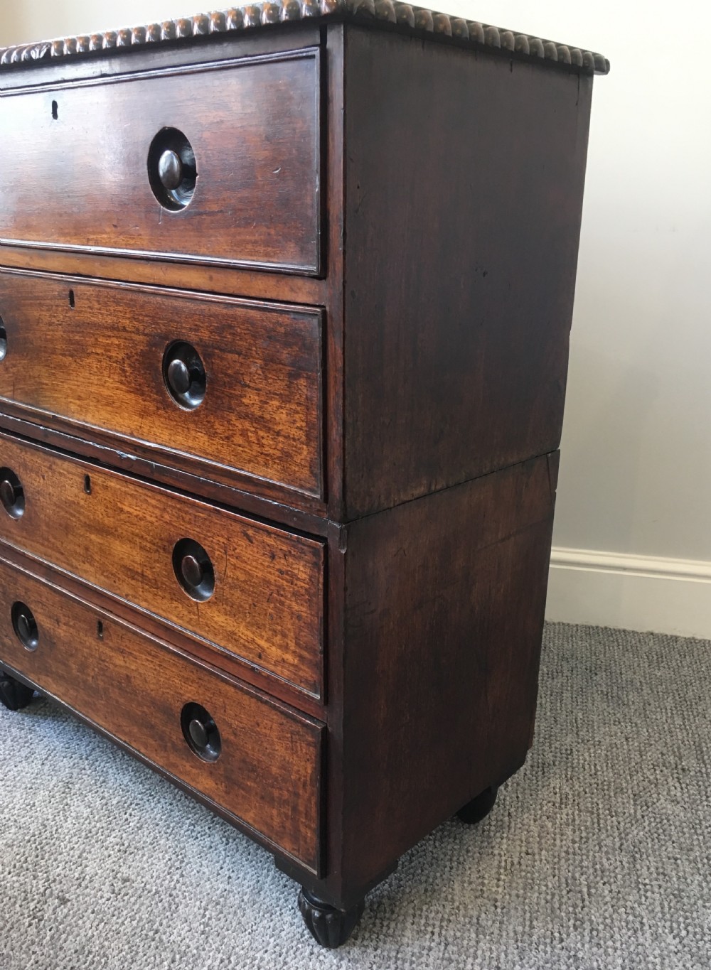 Small Anglo Indian Teak Campaign Chest of Drawers View XII