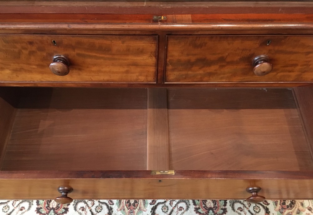Antique Victorian Mahogany Linen Press Cupboard View XIII