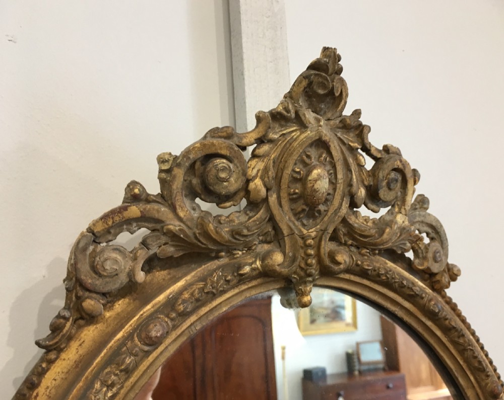 Pair of Antique Victorian Gilt Girandole Wall Mirrors View XIV