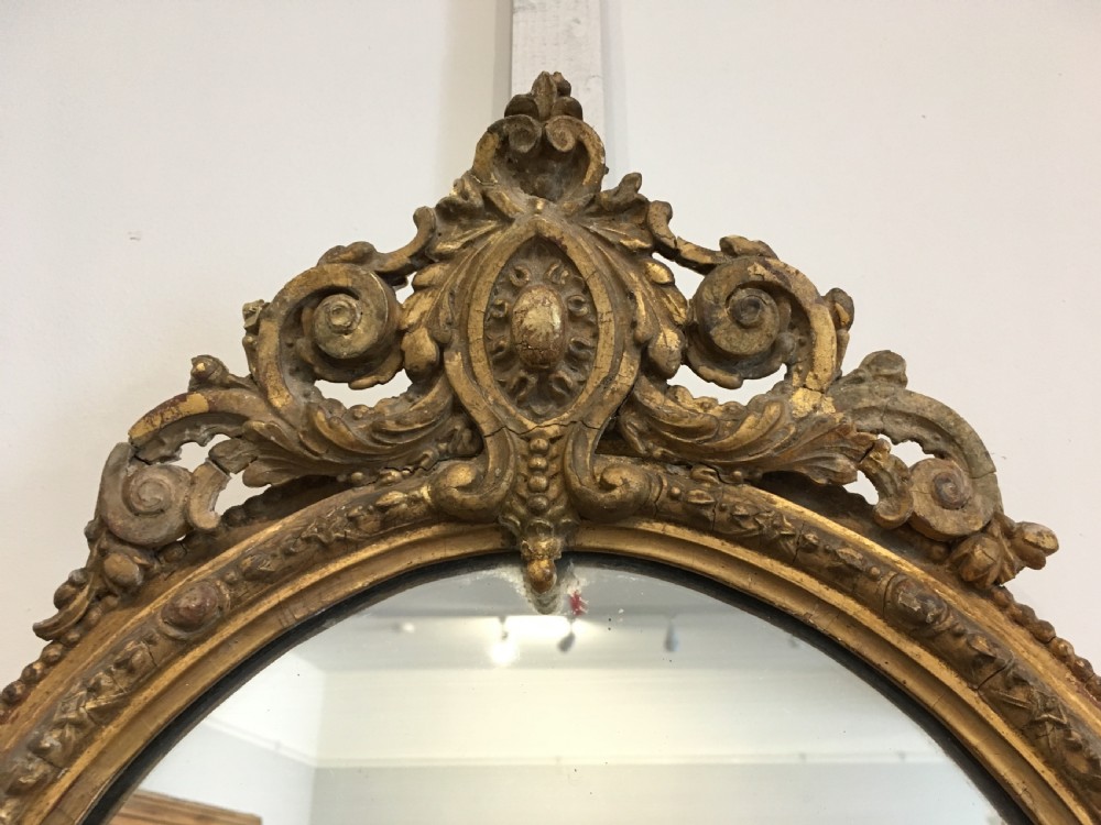 Pair of Antique Victorian Gilt Girandole Wall Mirrors View XVI