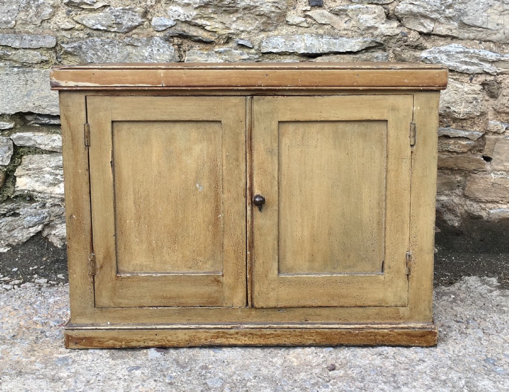 Small Antique 19th Century Painted Pine Cupboard View III