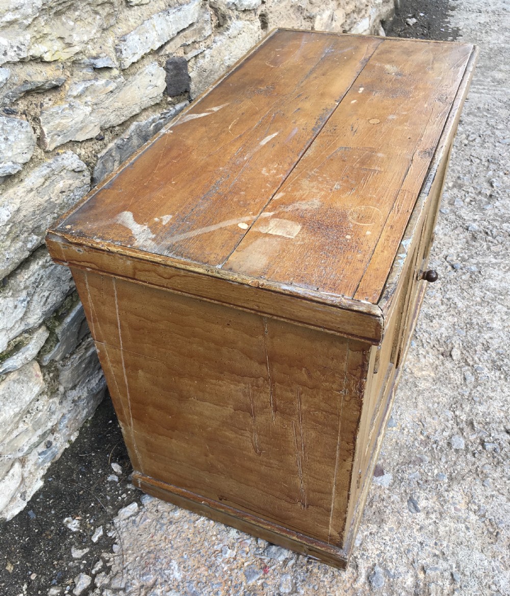 Small Antique 19th Century Painted Pine Cupboard View VI